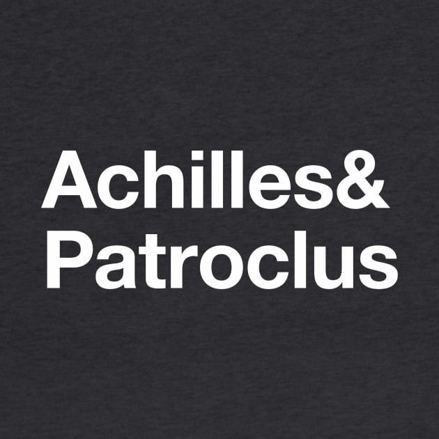 Achilles & Patroclus Greek Myth Ampersand Gift by terrybain